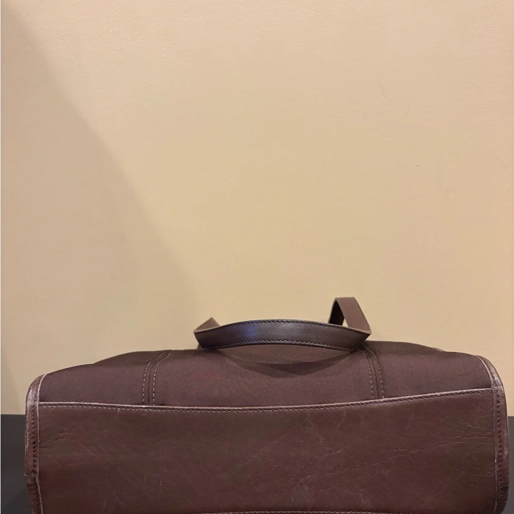 Vintage COACH Neo Tote 6206 – Chocolate Brown Neoprene & Leather